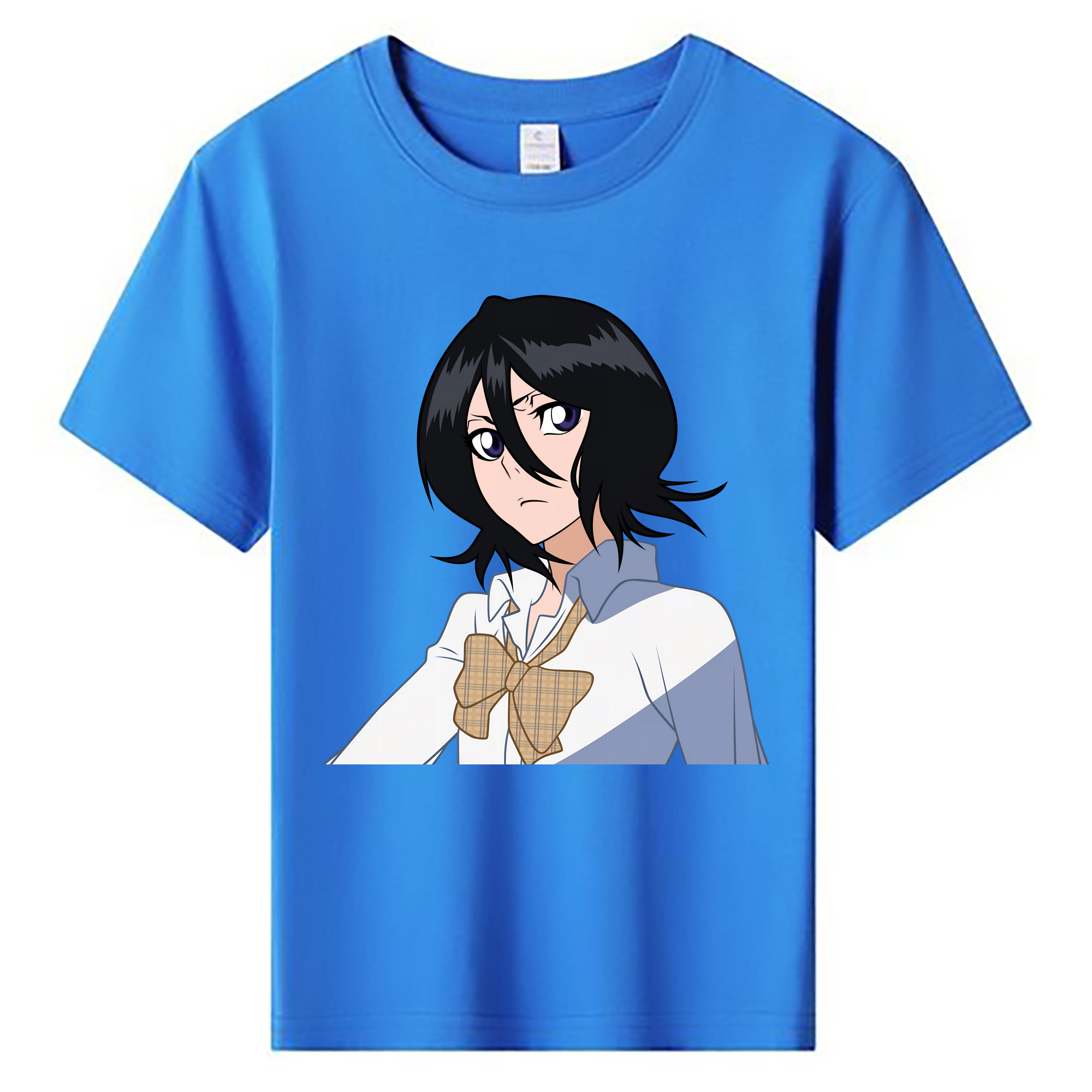 （画像用） ブリーチ 朽木ルキア BLEACH Kuchiki Rukia 綿100％キッズTシャツ（フロントプリント）